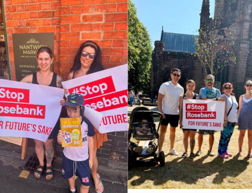 Nantwich Families Join Nationwide #StopRosebank Action